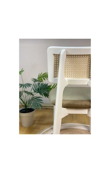 Ahşap Zion Hasırlı Sandalye, Mutfak Ve Bahçe Sandalyesi Salon Hazeranlı Sandalye Beyaz Ahşap Zion Hasırlı Sandalye, Mutfak Ve Bahçe Sandalyesi Salon Hazeranlı Sandalye Beyaz