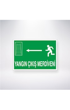 Yangın Çıkış Merdiveni -- 21x28 Arkası Yapışkanlı Sticker Yangın Çıkış Merdiveni -- 21x28 Arkası Yapışkanlı Sticker