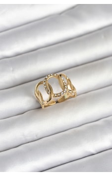 316l Çelik Gold Renk Samanyolu Model Kadın Yüzük 5886 Altın 316l Çelik Gold Renk Samanyolu Model Kadın Yüzük 5886 Altın
