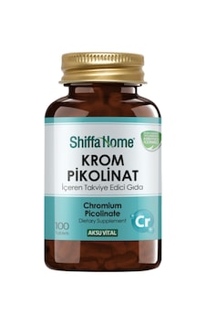 Shiffa Home Krom Pikolinat Takviye Edici Gıda 100 Tablet Shiffa Home Krom Pikolinat Takviye Edici Gıda 100 Tablet