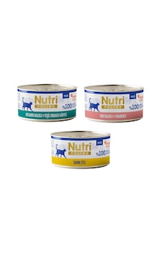 Nutri Feline 3 Çeşit Karma Tahılsız Yetişkin Kedi Konservesi 70 G X 3 Adet Nutri Feline 3 Çeşit Karma Tahılsız Yetişkin Kedi Konservesi 70 G X 3 Adet