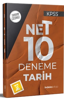 İndeks Kitap 2022 KPSS Tarih Net 10 Deneme Çözümlü