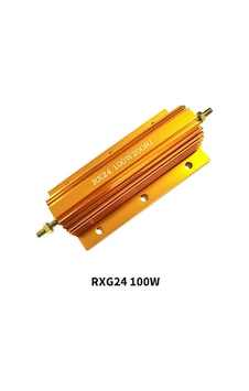 Rx24 Rxg24 5re Tel Sargılı Direnç 100w 200rj Altın Renkli Alüminyum Gövdeli