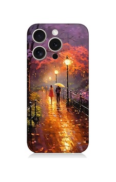 Apple Uyumlu iPhone 15 Pro Max Yağmurlu Park Desenli Silikon Kılıf Silikon Apple Uyumlu iPhone 15 Pro Max Yağmurlu Park Desenli Silikon Kılıf Silikon