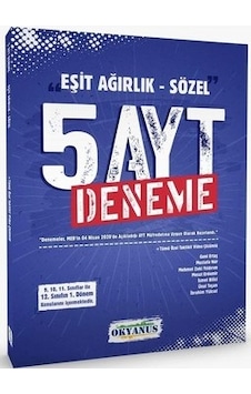 AYT 5'li Eşit Ağırlık - Sözel Denemesi (1. Dönem) - Uğur Ak - Okyanus Eğitim