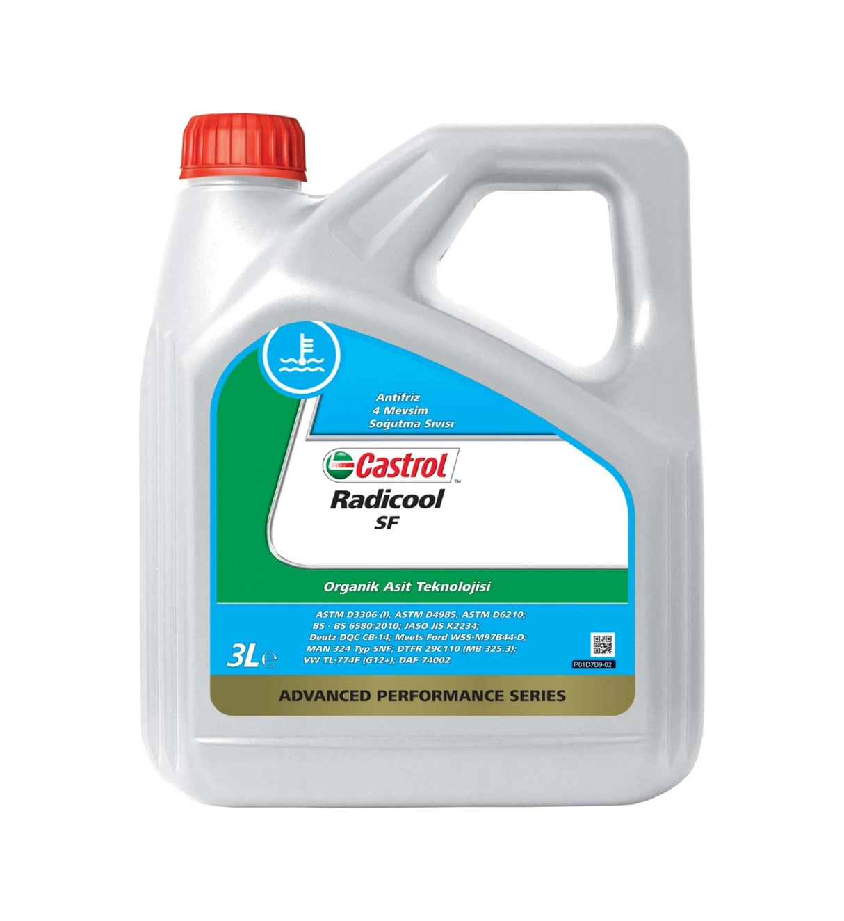 Castrol Radicool Sf Organik Kırmızı Konsantre Antifriz 3 L Castrol Radicool Sf Organik Kırmızı Konsantre Antifriz 3 L