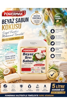 Powermax Hindistan Kokulu Sıvı Sabun 5 L El Temizlik Sabunu Powermax Hindistan Kokulu Sıvı Sabun 5 L El Temizlik Sabunu