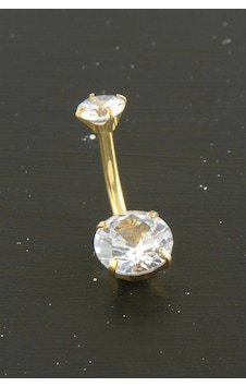 Yuvarlak Zirkon Taşlı Çelik Piercing 1 Adet çok renkli Yuvarlak Zirkon Taşlı Çelik Piercing 1 Adet çok renkli