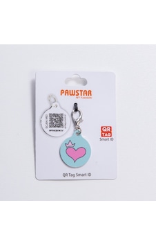Pembe Kalp Desenli Qr Tag Evcil Hayvan Künyesi İsimlik Pet Tag Köpek Künyesi Kedi Künyesi Qr Kodlu Künye
