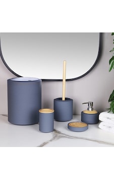 Arow Banyo Seti Zoey 5 Parça Akrilik Gri Tr-4402 Gri