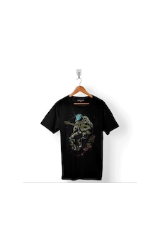 Uzayda Gitar Çalan Astronot Cosmos Guıtar Galaksi Baskılı Tişört Unisex T-shirt 001 Uzayda Gitar Çalan Astronot Cosmos Guıtar Galaksi Baskılı Tişört Unisex T-shirt 001