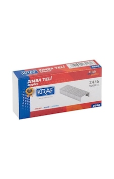 Kraf 24/6 Zımba Teli Beyaz - 1000'lik -10 Kutu N11.238 Kraf 24/6 Zımba Teli Beyaz - 1000'lik -10 Kutu N11.238