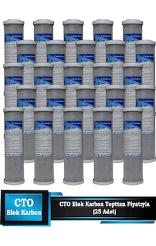 Sumarkt Açık Kasa Su Arıtma Cihazı 10 Inç Cto Blok Karbon Filtre 25 Adet Sumarkt Açık Kasa Su Arıtma Cihazı 10 Inç Cto Blok Karbon Filtre 25 Adet