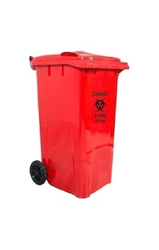 Safell Plastik Tıbbi Atık Çöp Konteyneri 120 Litre Konteyner A+ ✅