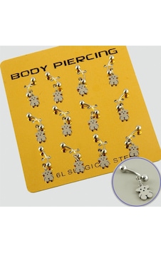 Zenviac456 Ayıcık Çelik Piercing 1 Adet Zenviac45678 Gümüş Rengi Zenviac456 Ayıcık Çelik Piercing 1 Adet Zenviac45678 Gümüş Rengi