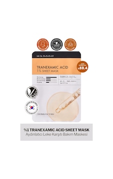 Derma Factory Leke Baskılayıcı ve Aydınlatıcı Tranexamic Acid, Glutatyon Kağıt Maske Derma Factory Sheet Mask
