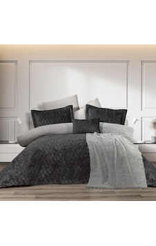 Schafer Home Daily Kadife Çeyiz Seti-9 Parça-gri Gri
