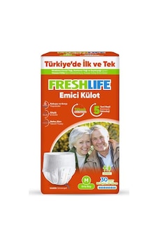 Freshlife Emici Külot 30 Lu Orta Boy Medium Bel Ölçüsü 80-120 Cm M Freshlife Emici Külot 30 Lu Orta Boy Medium Bel Ölçüsü 80-120 Cm M