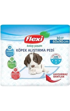 Flexi Yapışkanlı Köpek Çiş Eğitim Pedi 60 x 90 CM 30'lu Flexi Yapışkanlı Köpek Çiş Eğitim Pedi 60 x 90 CM 30'lu
