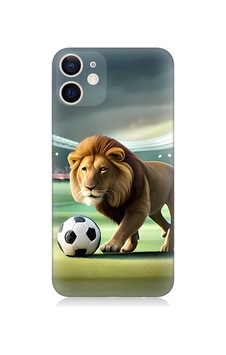 Apple Uyumlu iPhone 12 Mini Silikon Kılıf Gol Atan Aslan Apple Uyumlu iPhone 12 Mini Silikon Kılıf Gol Atan Aslan