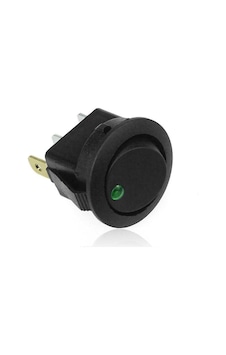 Yuvarlak Nokta Işıklı Anahtar Yeşil 12v 3p - 10 Adet Yuvarlak Nokta Işıklı Anahtar Yeşil 12v 3p - 10 Adet