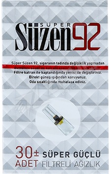5 Adet Süzen 92 Sigara Filtresi 24'lü Ahşap 5 Adet Süzen 92 Sigara Filtresi 24'lü Ahşap