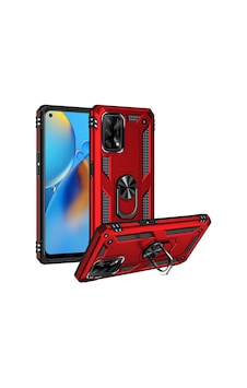 Oppo A74 4g Kılıf Zore Vega Kapak Kırmızı Oppo A74 4g Kılıf Zore Vega Kapak Kırmızı