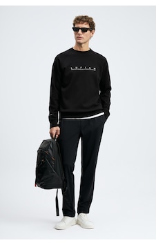 Lufian Cooper Erkek Sweatshirt Siyah Siyah 112030198100100 Lufian Cooper Erkek Sweatshirt Siyah Siyah 112030198100100