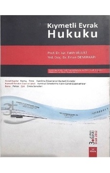 Kıymetli Evrak Hukuku - Fatih Bilgili 3.Baskı