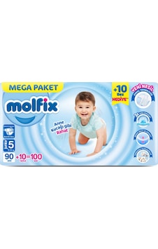 2 Adet Molfix Mega Paket Junior 100'lü 2 Adet Molfix Mega Paket Junior 100'lü