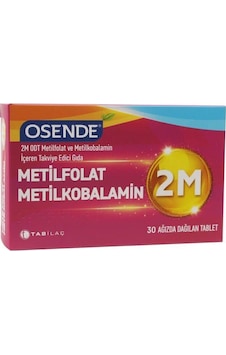 Osende 2M Odt Metilfolat Metilkobalamin 30 Tablet Osende 2M Odt Metilfolat Metilkobalamin 30 Tablet