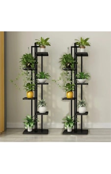 Adımshops, Çiçeklik, 6 Bölmeli Raf, Metal Çerçeveli Dikey Çiçeklik