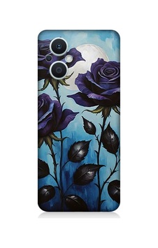 Oppo Reno 7 Lite 5g Uyumlu Mavi Güller Hüznü Desenli Silikon Kılıf Çok Renkli Oppo Reno 7 Lite 5g Uyumlu Mavi Güller Hüznü Desenli Silikon Kılıf Çok Renkli