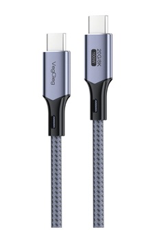 Veggieg 100w 5a Usb3.2 Gen 2 20 Gbps 8k 60hz Type-c Görüntü Şarj Ve Data Kablosu 3 Metre Sku: Smg8690010119582