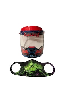 Gürbey Racing Baskılı Çocuk Siperlik + Hulk Desenli Çocuk Maske Gürbey Racing Baskılı Çocuk Siperlik + Hulk Desenli Çocuk Maske