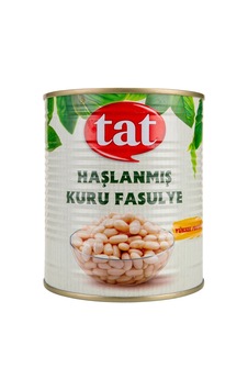 5 Adet Tat Haşlanmış Kuru Fasulye Konservesi 800 G