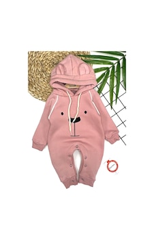 Murat Baby Erkek Bebek Kapüşonlu Ayı Desenli Tulum Pembe-7183 Pembe Murat Baby Erkek Bebek Kapüşonlu Ayı Desenli Tulum Pembe-7183 Pembe