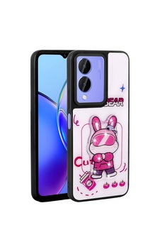 Zore Vivo Y17s Kılıf Parlayan Kabartmalı İkonik Figürlü Nvth Amas Silikon Kapak - Beyaz Zore Vivo Y17s Kılıf Parlayan Kabartmalı İkonik Figürlü Nvth Amas Silikon Kapak - Beyaz