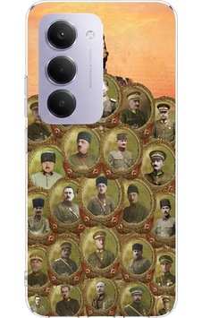 Redmi 15 4g Uyumlu Atatürk Ve Kurtuluş Savaşı Komutanları Baskılı Silikon Kılıf Renkli