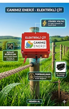 12v/220v Elektrikli Çit Cihazı - Yüksek Voltajlı Domuz Ve Ayı Savar 12v/220v Elektrikli Çit Cihazı - Yüksek Voltajlı Domuz Ve Ayı Savar