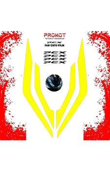 Promot Far Üstü Film Sarı - Honda Pcx 2021-2024 Promot Far Üstü Film Sarı - Honda Pcx 2021-2024
