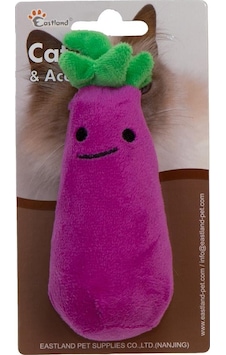 Eastland Catnipli Hışırtılı Peluş Patlıcan 13cm Eastland Catnipli Hışırtılı Peluş Patlıcan 13cm