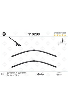 Sılecek - 254 - Supurgesı Takımı 600mm / 600mm Mercedes W204 S204 C204 C218 X218 W212 S212 C207 - Spt-gld - A207 Swf Sılecek - 254 - Supurgesı Takımı 600mm / 600mm Mercedes W204 S204 C204 C218 X218 W212 S212 C207 - Spt-gld - A207 Swf