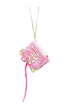 Kadife Kaplı Mini Kuranı Kerim - Sade Arapça - Pembe - Bilgisayar