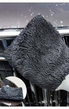 Oto Yıkama Eldiveni Çift Taraflı Araç Temizleme Araba Cila Eldiveni Gri Yumuşak Oto Yıkama Eldiveni Çift Taraflı Araç Temizleme Araba Cila Eldiveni Gri Yumuşak