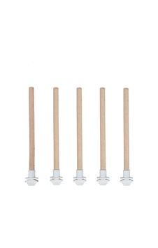 5'li Pürüzsüz Ahşap Kuş Tüneği - 20 Cm