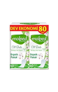 4 Adet Molped Pure&soft İncelik Günlük Ped 80'li 4 Adet Molped Pure&soft İncelik Günlük Ped 80'li