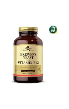 Solgar Brewer's Yeast With Vitamin B12 250 Tablet 3 Adet Solgar Brewer's Yeast With Vitamin B12 250 Tablet 3 Adet