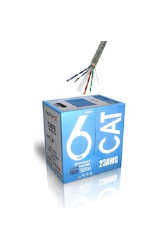 Cat6 23awg 305 Metre 0,50mm Gri Network Data Kablosu Cat6 23awg 305 Metre 0,50mm Gri Network Data Kablosu