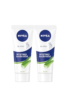 Nivea Aloe Vera ve Jojoba Yağı Yatıştırıcı El Bakım Kremi 75 ML x 2 Nivea Aloe Vera ve Jojoba Yağı Yatıştırıcı El Bakım Kremi 75 ML x 2
